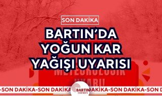 Bartın’da Yoğun Kar Yağışı Uyarısı