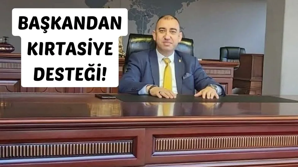 BAŞKANDAN KIRTASİYE DESTEĞİ!