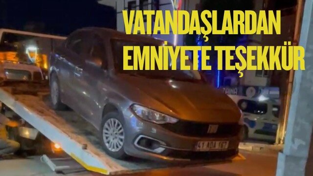 VATANDAŞLARDAN EMNİYETE TEŞEKKÜR