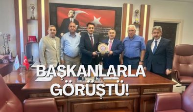 BAŞKANLARLA GÖRÜŞTÜ