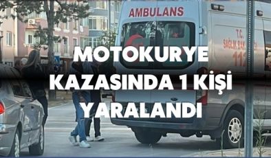 MOTOKURYE KAZASINDA 1 KİŞİ YARALANDI
