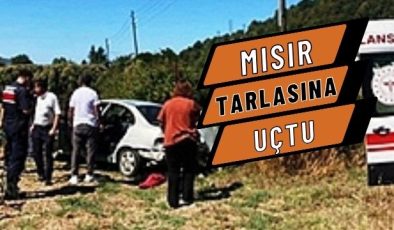 MISIR TARLASINA UÇTU: 2 YARALI