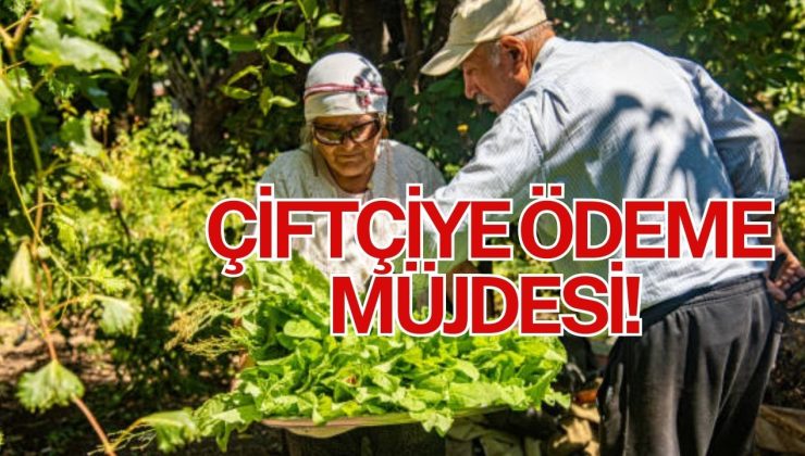 ÇİFTÇİYE ÖDEME MÜJDESİ!