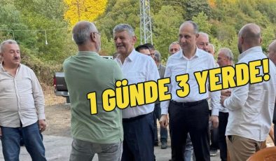 1 GÜNDE 3 YERDE!