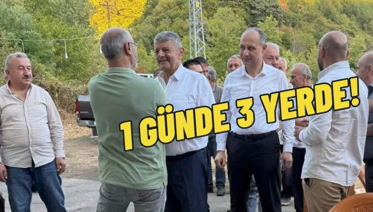 1 GÜNDE 3 YERDE!