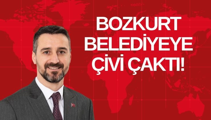 BOZKURT BELEDİYEYE ÇİVİ ÇAKTI!