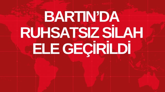 Bartın’da Ruhsatsız Silah Ele Geçirildi
