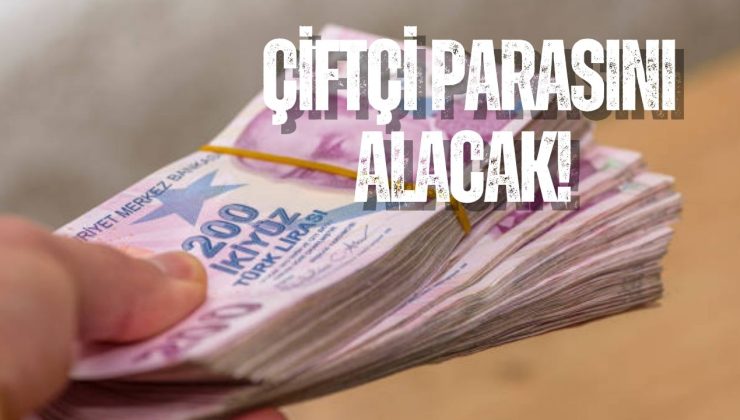 ÇİFTÇİ PARASINI ALACAK!