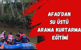 AFAD’DAN SU ÜSTÜ ARAMA KURTARMA EĞİTİMİ