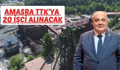 AMASRA TTK’YA 20 İŞÇİ ALINACAK
