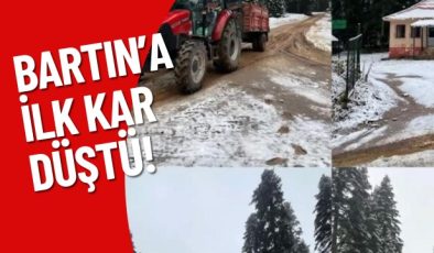 BARTIN’A İLK KAR DÜŞTÜ!