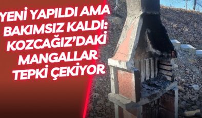 Yeni Yapıldı Ama Bakımsız Kaldı: Kozcağız’daki Mangallar Tepki Çekiyor