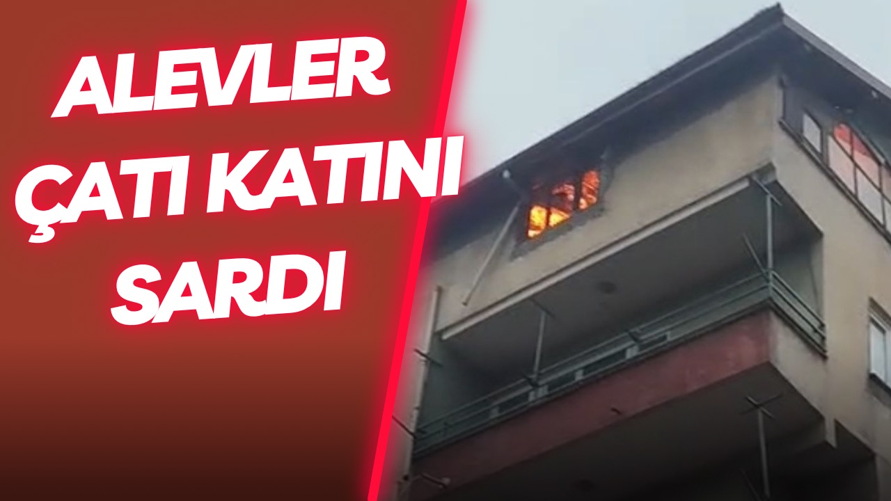 Alevler çatı katını sardı 