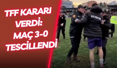 TFF Kararı Verdi: Maç 3-0 Tescillendi