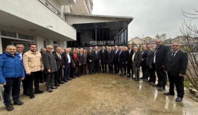 BANKOĞLU, PARTİLİLERLE BAYRAMLAŞTI