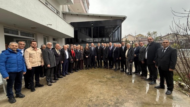 BANKOĞLU, PARTİLİLERLE BAYRAMLAŞTI