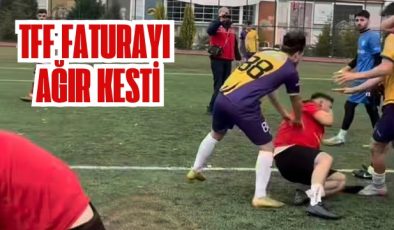 TFF FATURAYI AĞIR KESTİ 