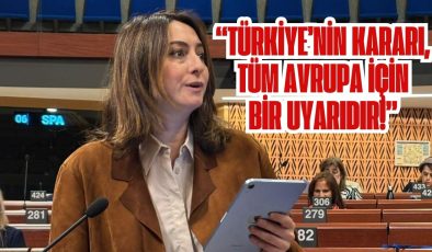 BANKOĞLU AVRUPA KONSEYİNDE KONUŞTU