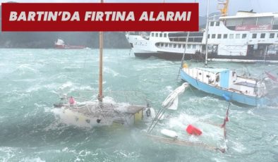 Bartın’da Fırtına Alarmı