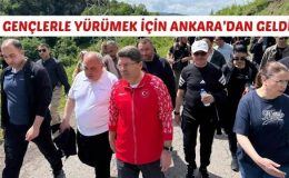 GENÇLERLE YÜRÜMEK İÇİN ANKARA’DAN GELDİ 