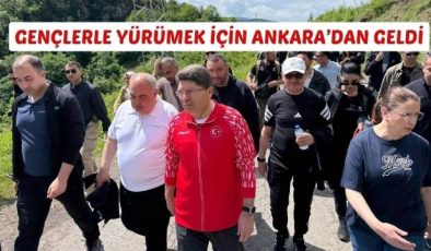 GENÇLERLE YÜRÜMEK İÇİN ANKARA’DAN GELDİ 
