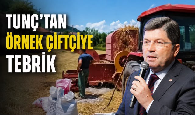 Tunç’tan Örnek Çiftçiye Tebrik