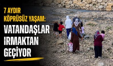7 Aydır Köprüsüz Yaşam: Vatandaşlar Irmaktan Geçiyor