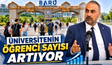 ÜNİVERSİTENİN ÖĞRENCİ SAYISI ARTIYOR