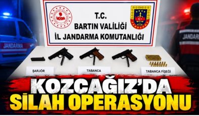 KOZCAĞIZ’DA SİLAH OPERASYONU