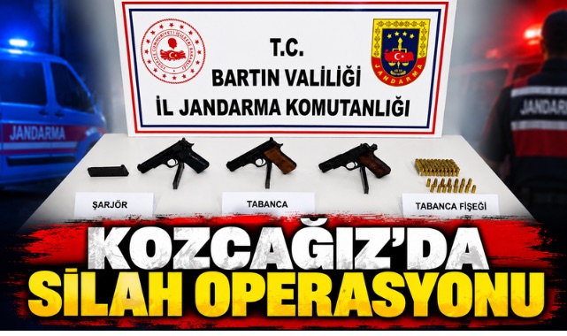 KOZCAĞIZ’DA SİLAH OPERASYONU